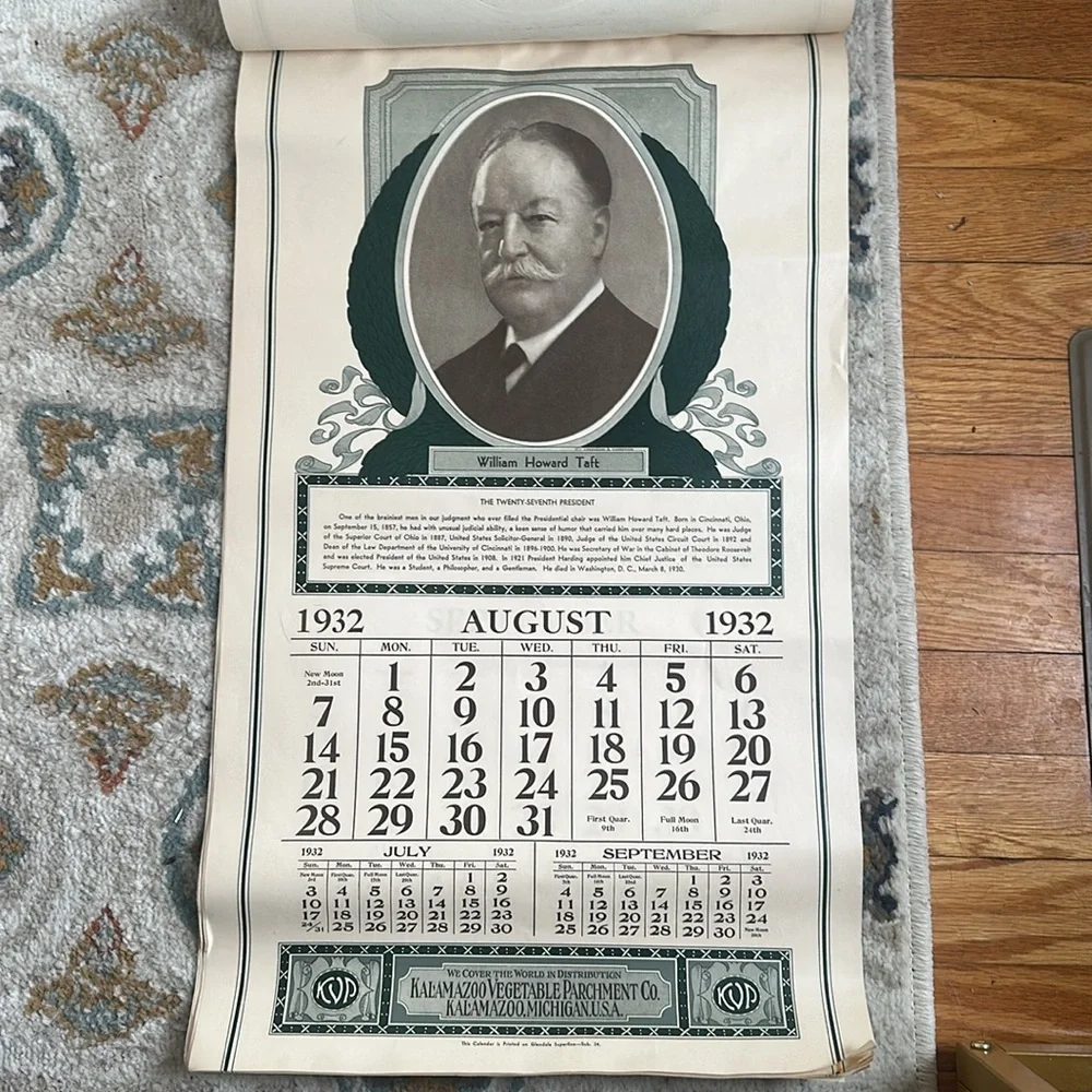president calender